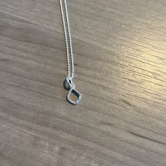 Monica Vinader Sterling Silver and Diamond Pendant and Necklace - Picture 5 of 8